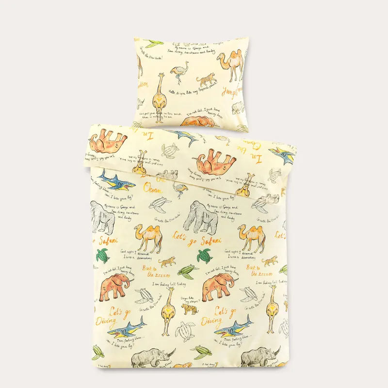 NOUS Kids katoenen dekbedovertrek kinderbed (120x150 cm) Premium