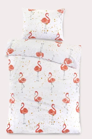 Uitverkoop NOUS Kids katoenen dekbedovertrek kinder roze (120x150 cm)