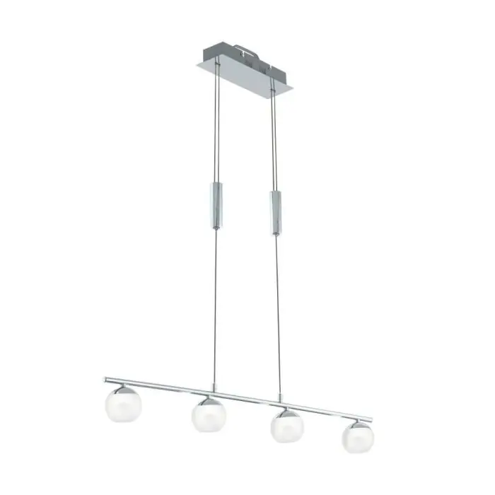 Eglo BORRIOL Hanglamp LED Chroom, 4-lichts Betrouwbaar