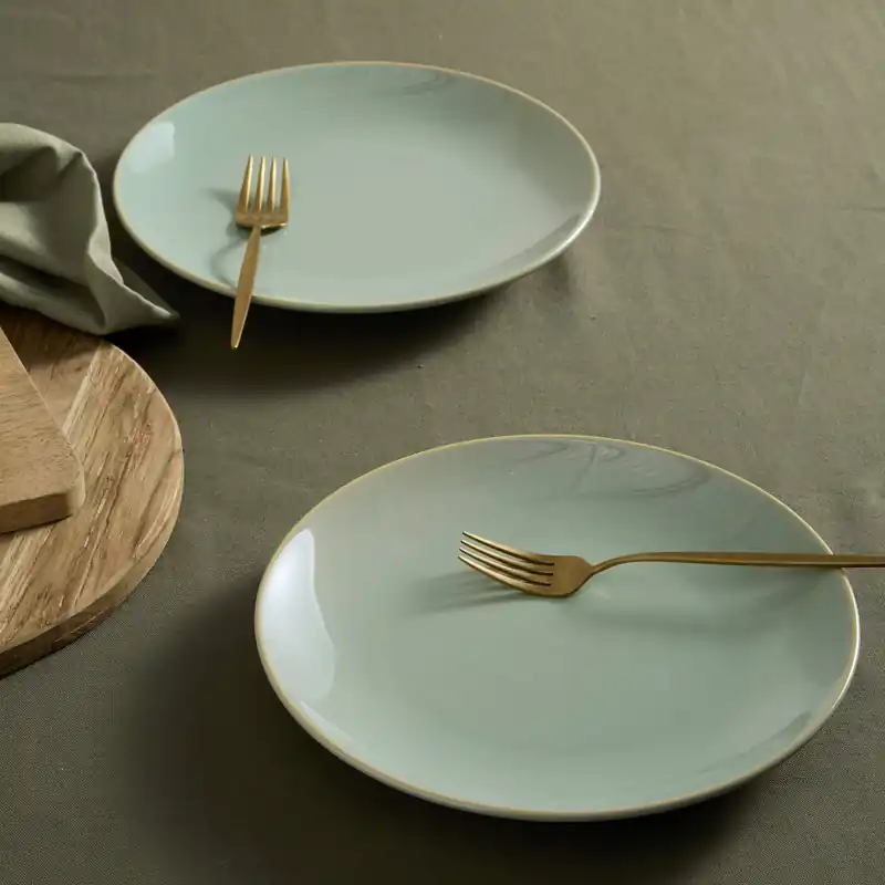 NOUS Living Artisan dinerbord (Ø25,5 cm) (set van 2) Nieuw