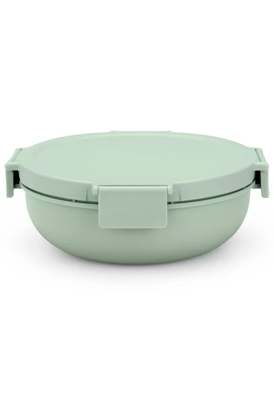 Brabantia Make & Take salade lunchkom 1,3 liter, kunststof - Jade Green Koop Vandaag
