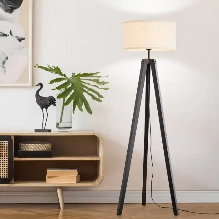 Must-Have Brilliant Holbrook Staande lamp Zwart, 1-licht