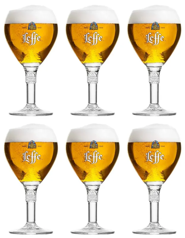 Direct Beschikbaar Leffe Bierglazen 250 ml - 6 Stuks