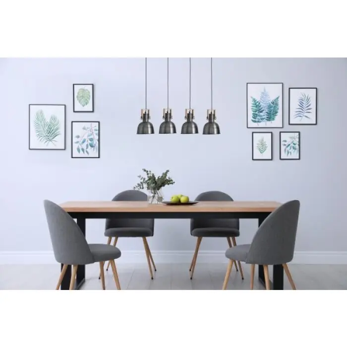 Aanbieding Globo HERMI Hanger Antiek, Natuurlijke kleuren, 4-lichts