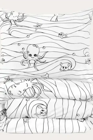 NOUS Kids katoenen dekbedovertrek kinderbed (120x150 cm) Direct Verzonden