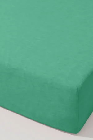 Koopje W katoenen kinder hoeslaken (120x60 cm) - groen