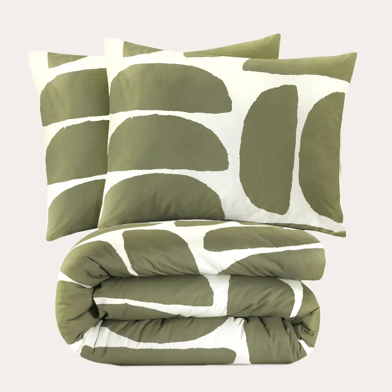 Koopje NOUS Living katoenen dekbedovertrek 2-persoons (200x200 cm)