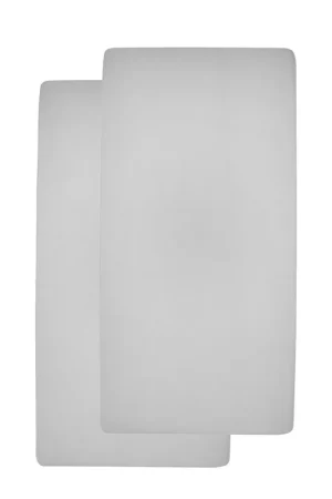 Fabrieksprijs Meyco katoenen jersey hoeslaken wieg 40x80/90 cm (set van 2)