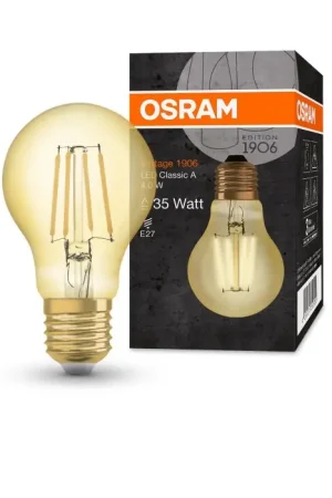 Laatste Versie OSRAM Vintage 1906® LED E27 4 Watt 2400 Kelvin 410 Lumen