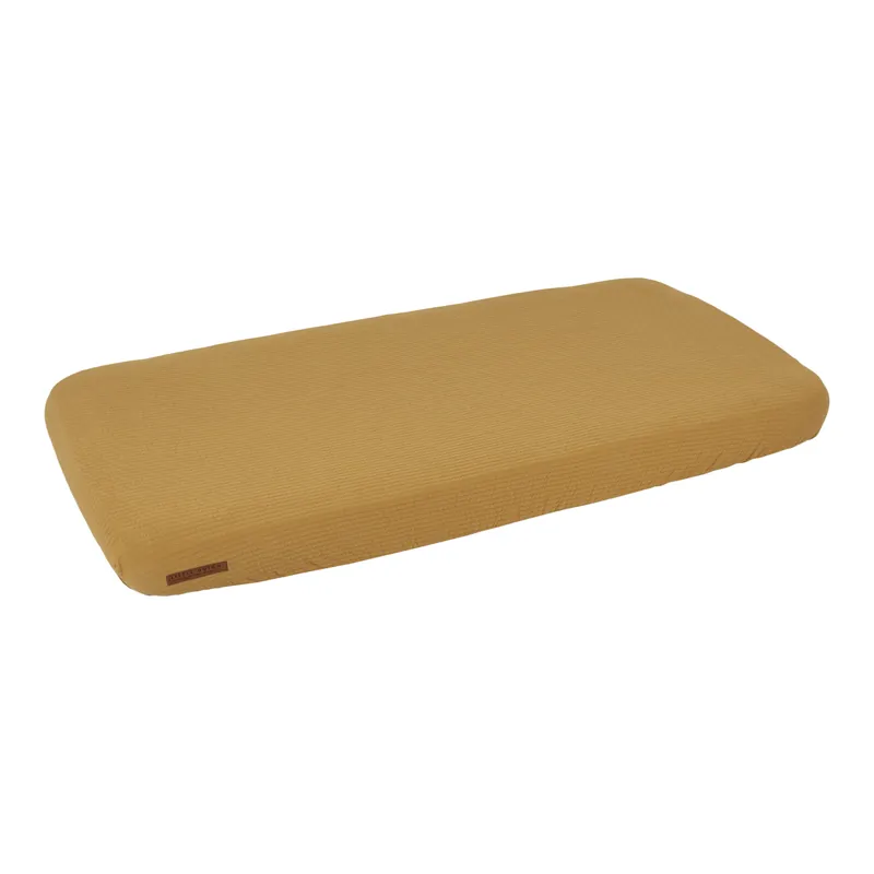 Little Dutch katoenen wieg hoeslaken 40x80 cm Pure Ochre Aanbieding