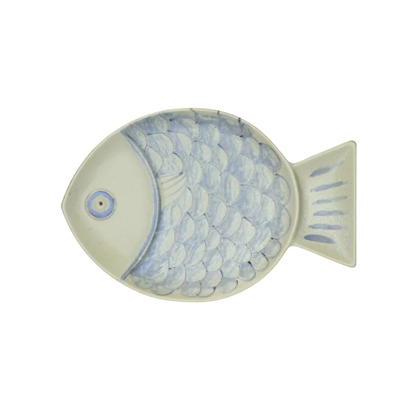Merkproduct Madam Stoltz serveerbord vis (33x22 cm)