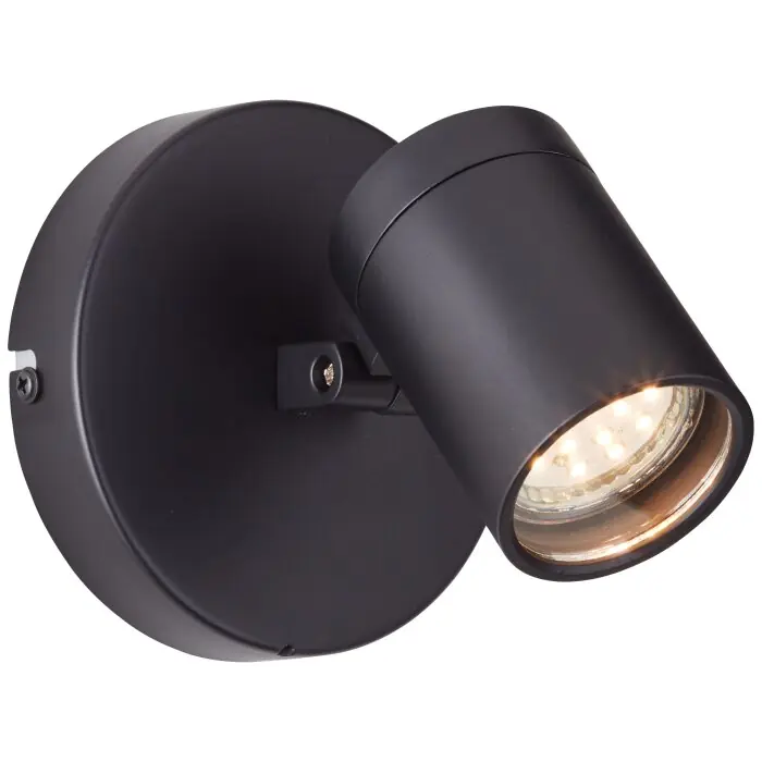 Dagaanbieding Brilliant Alessia Muurlamp Zwart, 1-licht