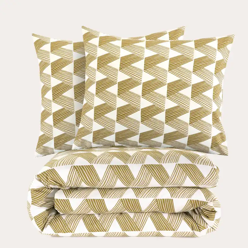NOUS Living katoenen dekbedovertrek lits-jumeaux (240x220 cm) Betrouwbaar