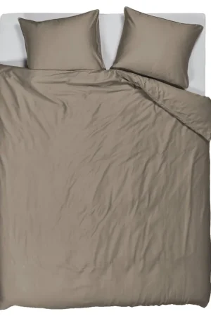 Beperkte Voorraad Studio LIVIT lyocell satijn dekbedovertrek 2-persoons taupe (200x220 cm)