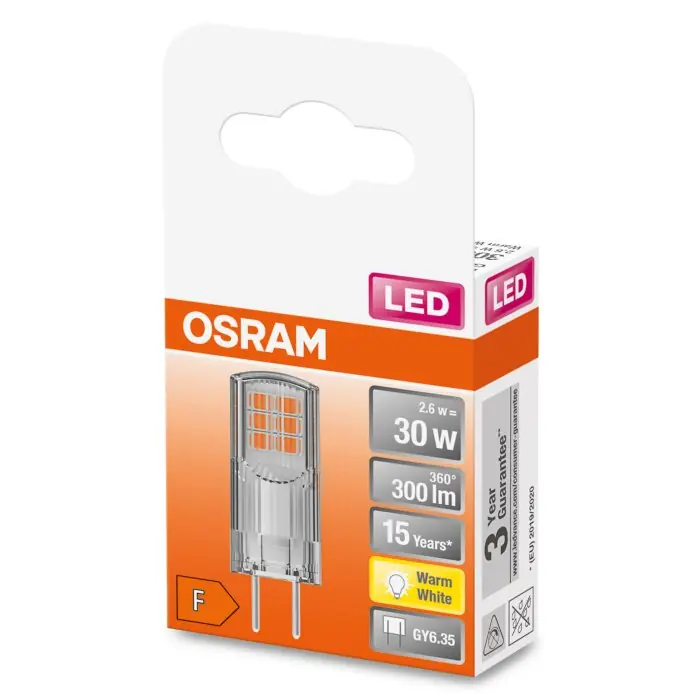 OSRAM LED PIN GY6.35 2,6 watt 2700 kelvin 300 lumen Populair