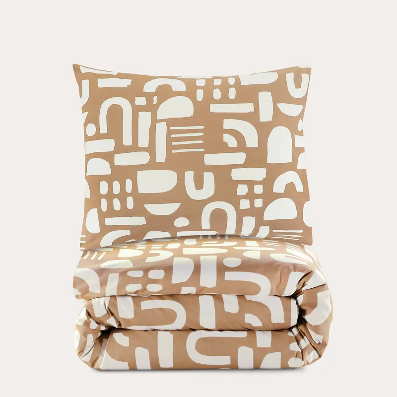 NOUS Living katoenen dekbedovertrek 1-persoons (140x220 cm) Korting