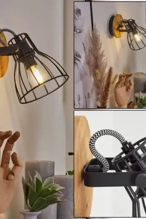 Tros Muurlamp Natuurlijke kleuren, Zwart, 1-licht Voordeelprijs