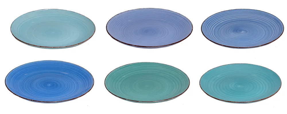 Cookinglife Dinerborden Delice Blauw ø 26.5 cm - 6 stuks Laatste Versie