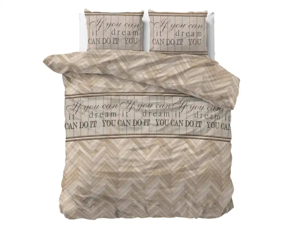 Speciale Aanbieding Sleeptime polyester-katoenen dekbedovertrek lits-jumeaux (240x220 cm)