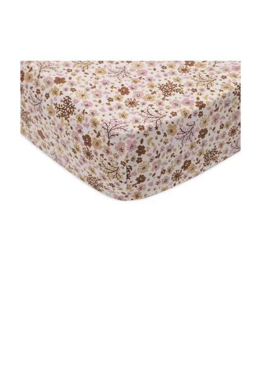 Korting Jollein jersey kinderbed hoeslaken Fairies beige/roze