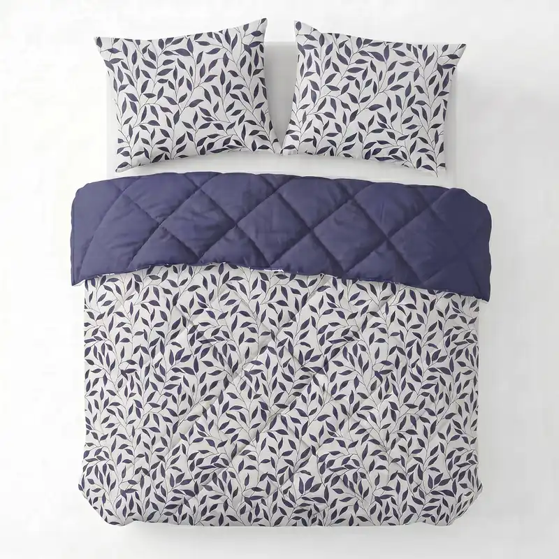 Weekendaanbieding W dekbed zonder overtrek met kussensloop Lazy - omkeerbaar design