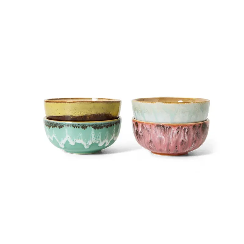 HKLIVING kom 70s (Ø8,3 cm) (set van 4) Fabrieksprijs