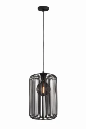 Fabrieksprijs SCHÖNER WOHNEN-Kollektion Cage Hanglamp Zwart, 1-licht