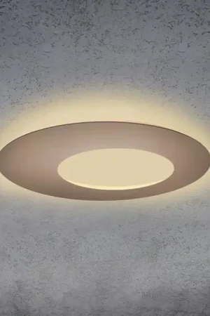 Uitverkoop Escale BLADE OPEN Plafondlamp LED Bruin, 1-licht