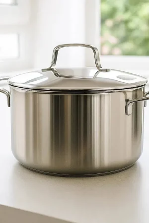 Laatste Versie Beka Kookpan Maestro RVS met deksel ø 24 cm / 5.1 liter - geschikt voor alle warmtebronnen