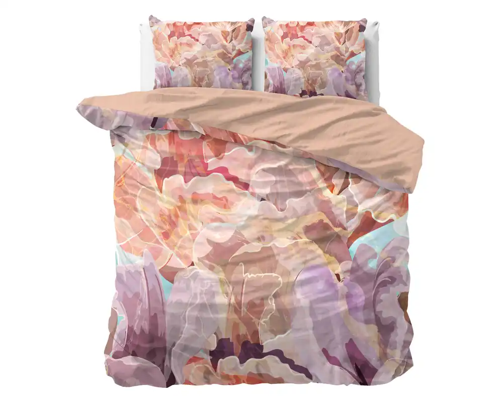 Sleeptime 2-persoons dekbedovertrek 200x220 cm - roze Lage Kosten