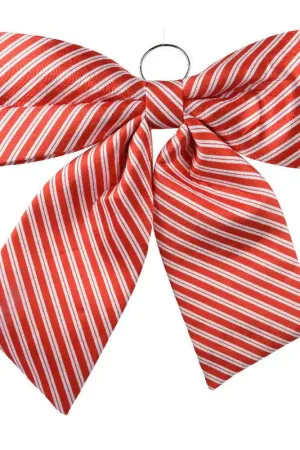 Decoris Strik polyester rood/wit rood/wit Seizoensaanbieding