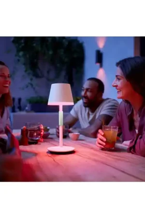 Fabrieksprijs Philips Hue Go Tafellamp voor buiten LED Groen, Wit, 1-licht, Kleurwisselaar