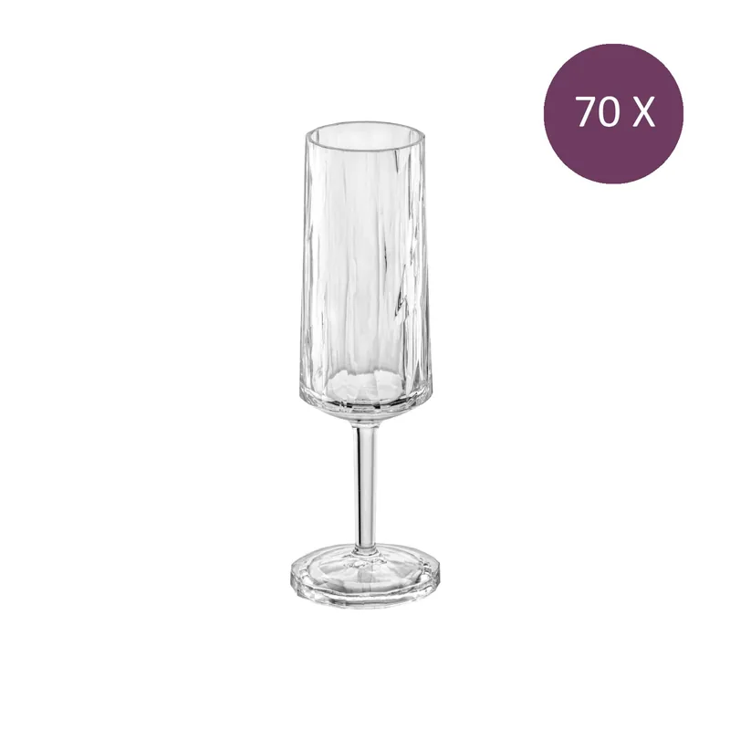 Finale Uitverkoop Koziol champagneglas, thermoplastic, Superglas Club No. 1 (70 stuks)