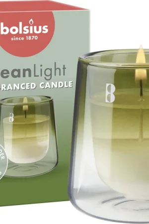 Direct Beschikbaar Bolsius geurkaars CleanLight Starterkit - Gardenia & Fig