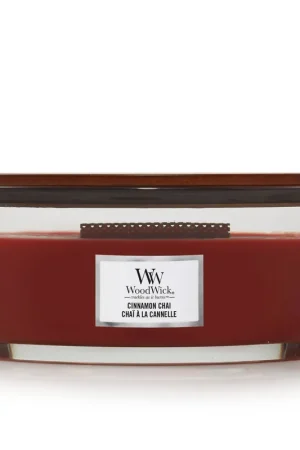 WoodWick geurkaars Cinnamon Chai Ellipse Beperkt Aanbod