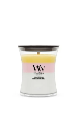 WoodWick geurkaars Trilogy Floral Blossoms - Medium Alleen Vandaag