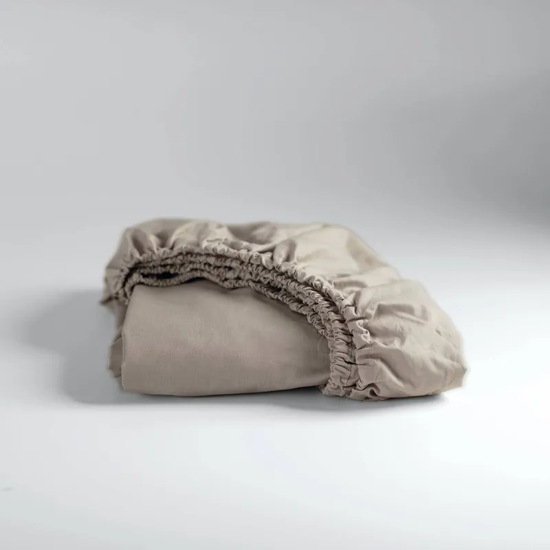 Nieuw Cinderella katoenen hoeslaken - taupe (25 cm hoog)