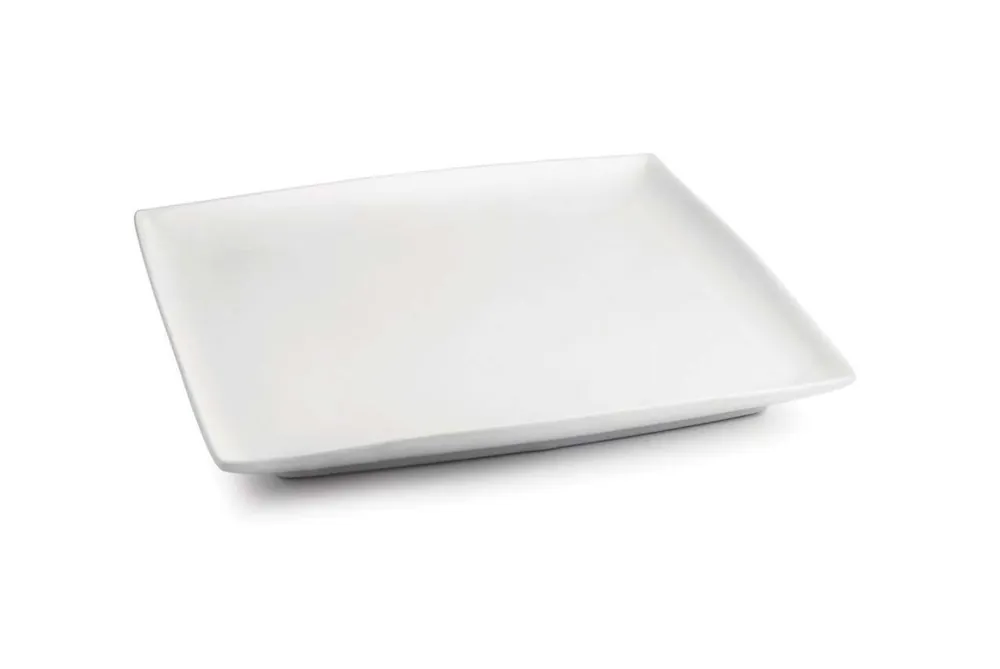 BonBistro Ontbijtborden / Dessertborden Yong Squito 23 x 23 cm - Wit - 6 stuks Laatste Kans