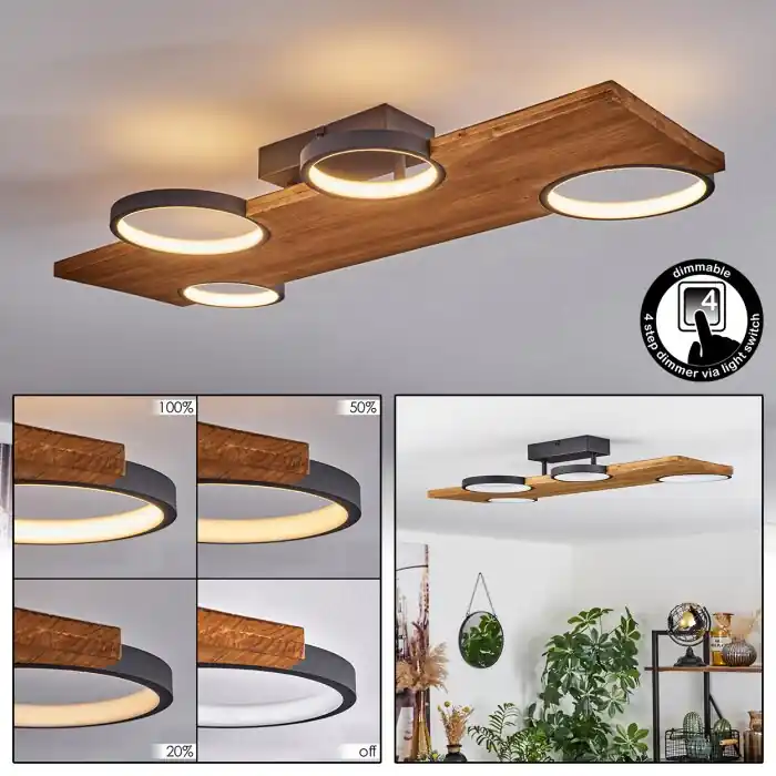 Musac Plafondlamp LED Natuurlijke kleuren, 1-licht Koop Online