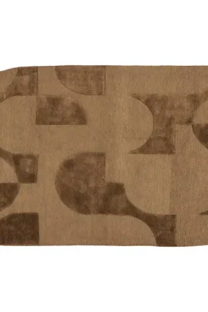 WOOOD Livo vloerkleed viscose/wol bruin (170x240 cm) Betrouwbaar
