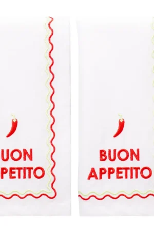Bestel Nu Vondels servet BUON APPETITO white (set van 2)