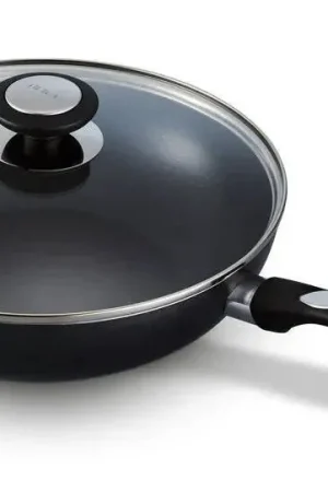 Shop Nu Beka Wokpan met glazen deksel Pro Induc ø 28 cm - keramische anti-aanbaklaag