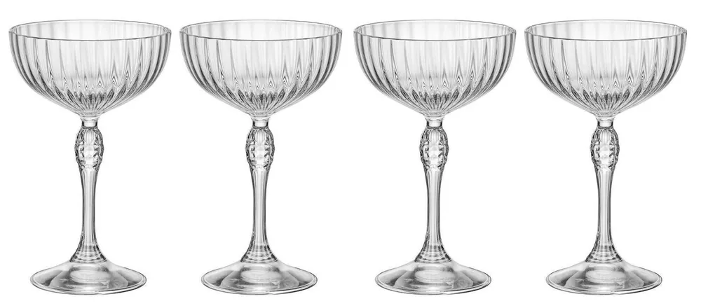 Express Levering Bormioli Rocco Cocktailglazen America 20‘s - 220 ml - 4 stuks