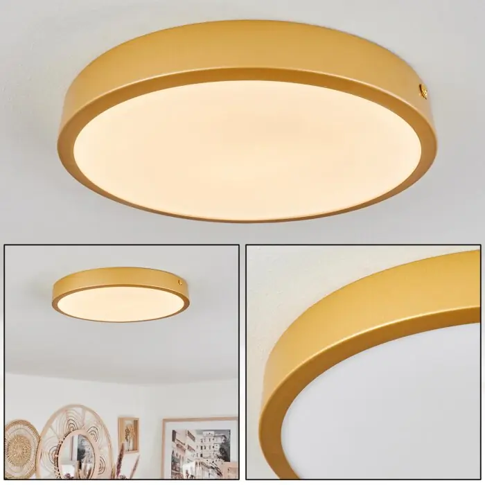 Broglen Plafondpaneel LED Messing, 1-licht Bestseller
