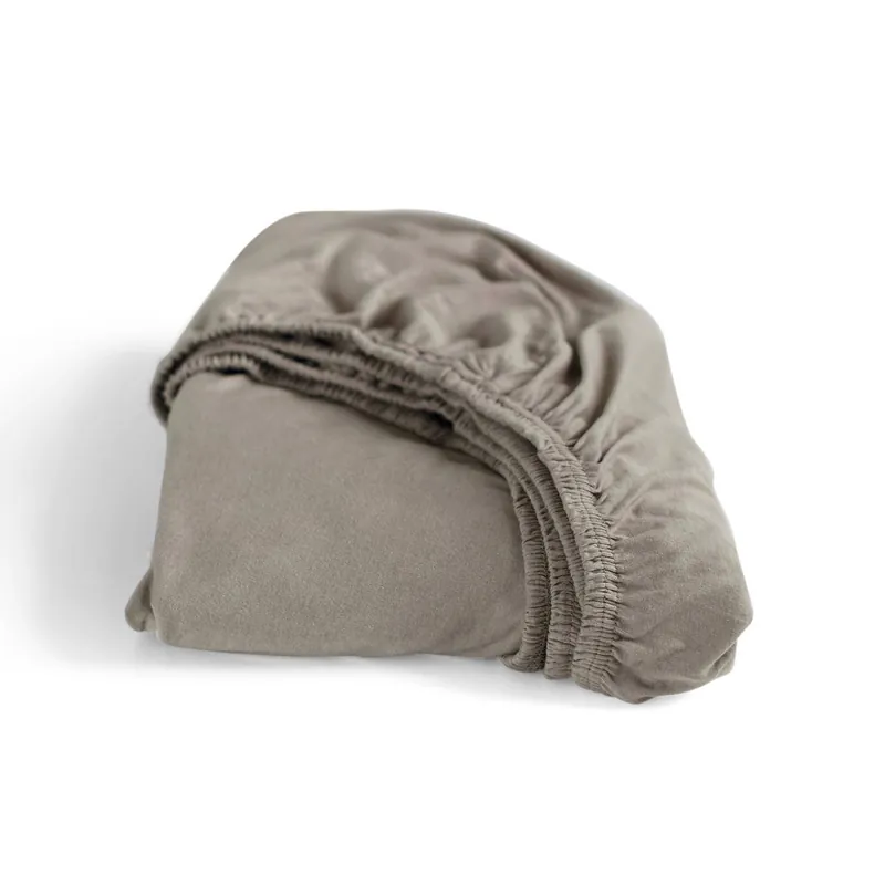 Cinderella jersey hoeslaken - taupe (35 cm hoog) Beperkt Aanbod