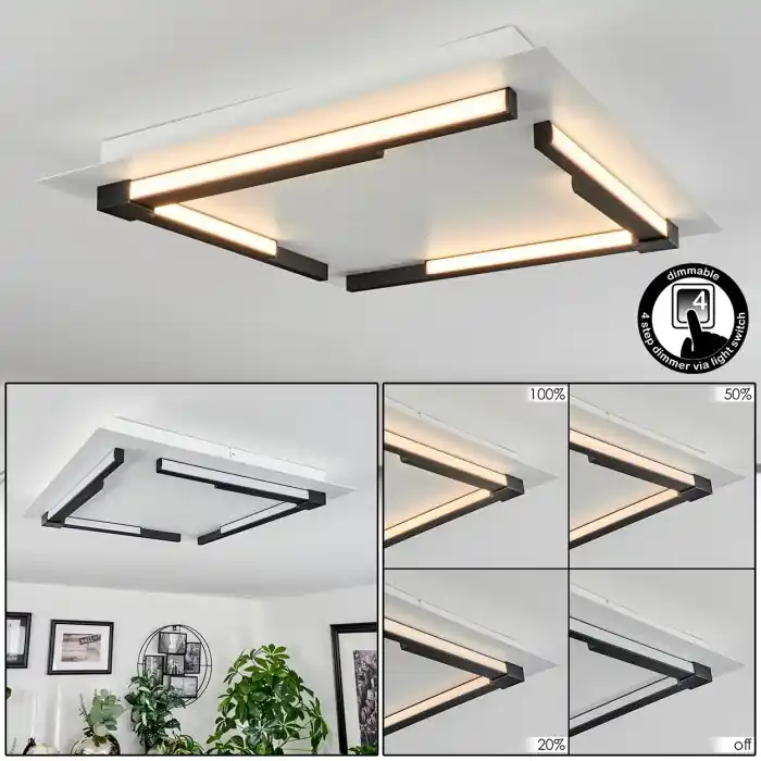 Hoge Kwaliteit Leroux Plafondlamp LED Wit, 1-licht