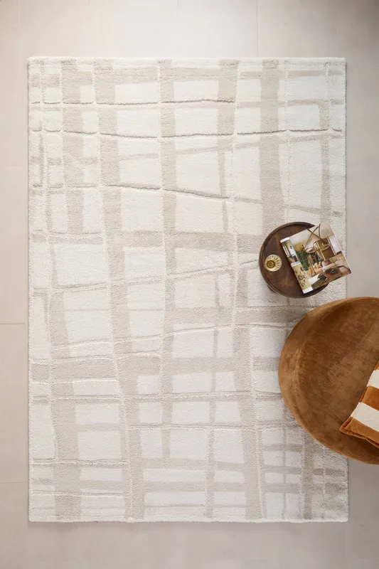 Flitsaanbieding Studio LIVIT vloerkleed off white/zand (290x200 cm)