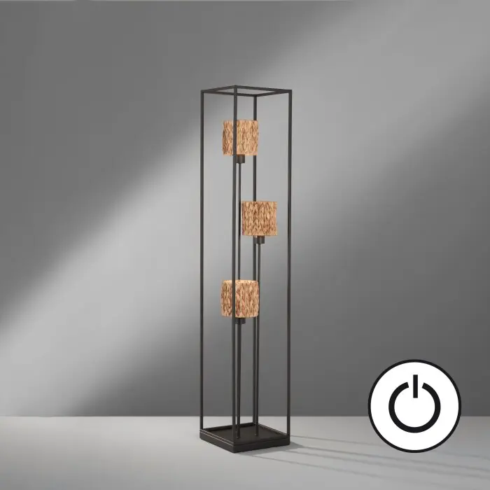Fischer & Honsel Hyazinthe Staande lamp Zwart, 3-lichts Speciale Aanbieding