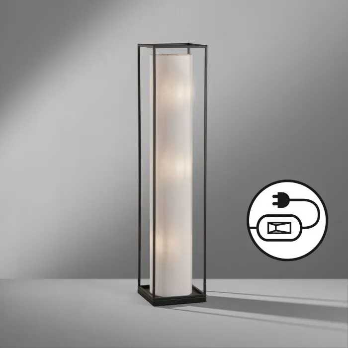 Fischer & Honsel Thor Staande lamp Zwart, 3-lichts Meest Verkocht