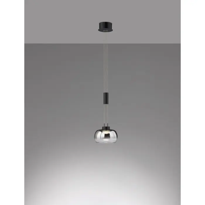 Meest Verkocht Fischer & Honsel Arosa Hanglamp LED Zwart, 1-licht